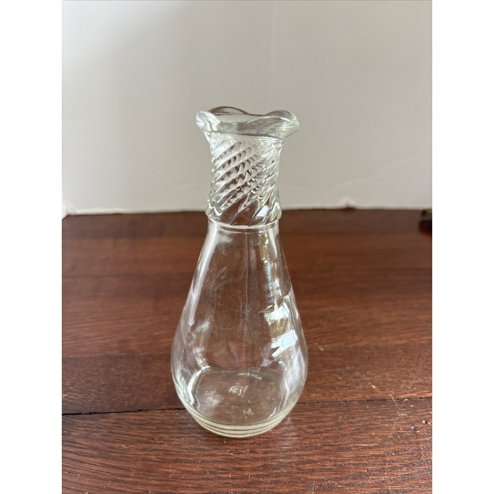 1950s Hazel Atlas Vinaigrette Cruet Glass Decanter No‎ top 4819 Fridgescaping